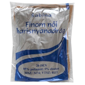 HARISNYANADRÁG ZACSKÓS 20DEN BARNA 1-2 HARISNYANADRÁG ZACSKÓS 20DEN BARNA 1-2