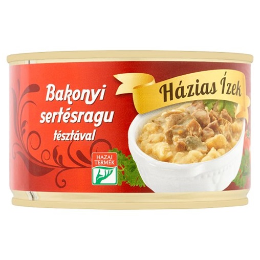 HÁZIAS ÍZEK KONZERV 400G BAKONYI SERTÉSRAGU TÉSZTÁVAL HÁZIAS ÍZEK KONZERV 400G BAKONYI SERTÉSRAGU TÉSZTÁVAL
