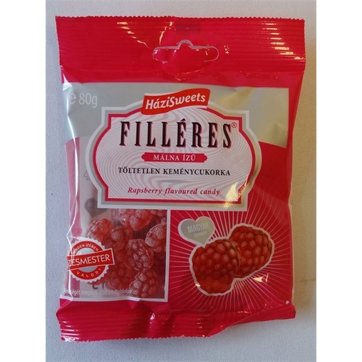 HÁZISWEETS FILLÉRES KEMÉNYCUKOR 80G MÁLNA ÍZŰ HÁZISWEETS FILLÉRES KEMÉNYCUKOR 80G MÁLNA ÍZŰ