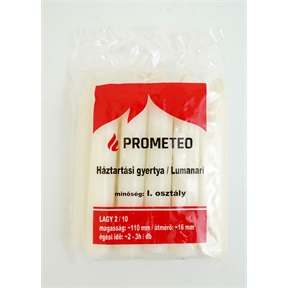 HÁZTARTÁSI GYERTYA 10DB-OS LA GY 2/10 11CM 10X18G 2-3H/DB HÁZTARTÁSI GYERTYA 10DB-OS LA GY 2/10 11CM 10X18G 2-3H/DB