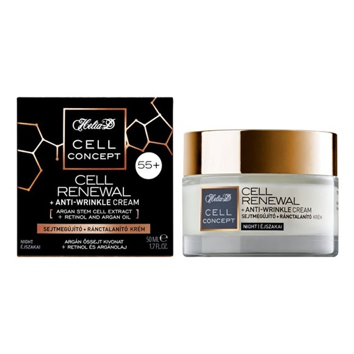 HELIA-D CELL CONCEPT ARCKRÉM 50ML SEJTMEGÚJÍTÓ + RÁNCTALANÍTÓ 55+ ÉJSZAKAI
