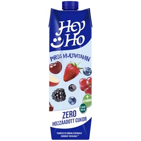 HEY-HO GYÜMÖLCSITAL 1L 20% ZERO PIROS MULTIVITAMIN
