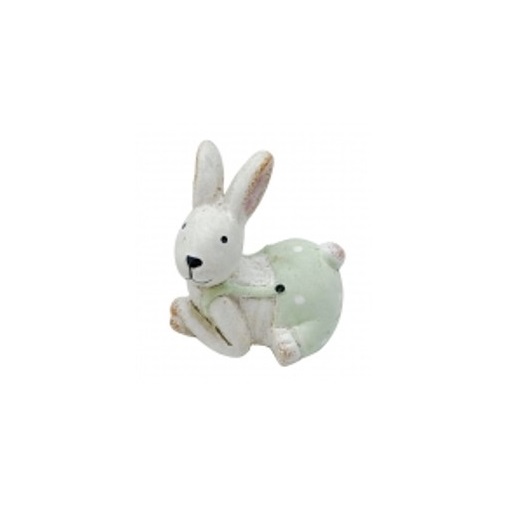 HÚSVÉTI DEKOR NYÚL PÖTTYÖS RUHA ZÖLD 7X7CM 465143 HÚSVÉTI DEKOR NYÚL PÖTTYÖS RUHA ZÖLD 7X7CM 465143