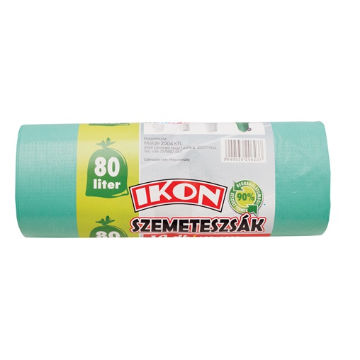 IKON SZEMETESZSÁK ÚJRAHASZNOSÍTOTT 80L-ES 60X100CM 10DB/ROLL IKON SZEMETESZSÁK ÚJRAHASZNOSÍTOTT 80L-ES 60X100CM 10DB/ROLL