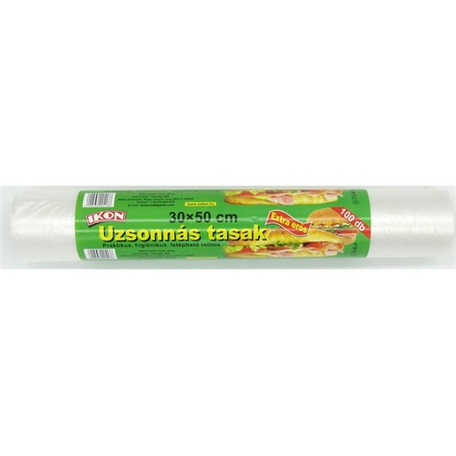 IKON UZSONNÁS TASAK EXTRA ERŐS 5KG-OS 30X50CM 100DB/ROLL IKON UZSONNÁS TASAK EXTRA ERŐS 5KG-OS 30X50CM 100DB/ROLL