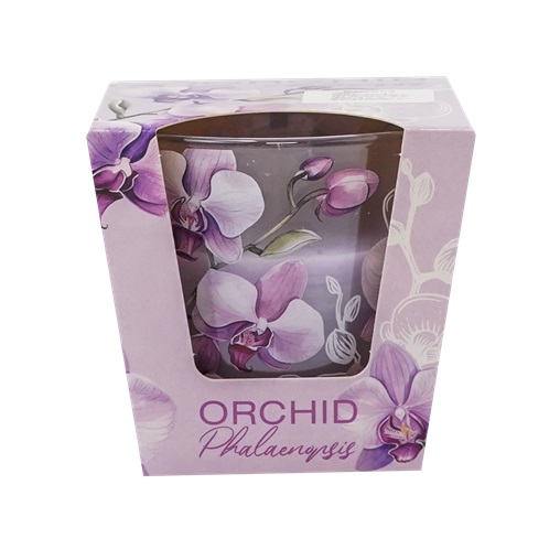 ILLATGYERTYA ÜVEGPOHÁRBAN 115G ORCHIDEA
