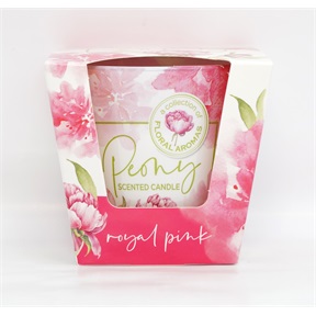 ILLATGYERTYA ÜVEGPOHÁRBAN 115G PEONY PINK SUNSET / BAZSARÓZSA ILLATGYERTYA ÜVEGPOHÁRBAN 115G PEONY PINK SUNSET / BAZSARÓZSA