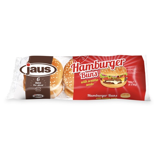 JAUS HAMBURGER ZSEMLE 6DB-OS 300G SZEZÁMMAGOS JAUS HAMBURGER ZSEMLE 6DB-OS 300G SZEZÁMMAGOS