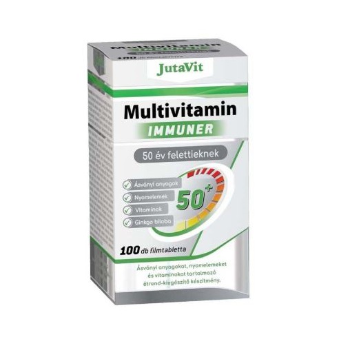JUTAVIT FILMTABLETTA 100DB MULTIVITAMIN IMMUNER SENIOR 50+ JUTAVIT FILMTABLETTA 100DB MULTIVITAMIN IMMUNER SENIOR 50+