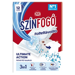 K2R SZÍNFOGÓ + FOLTELTÁVOLÍTÓ 12TASAK FEHÉR RUHÁKHOZ K2R SZÍNFOGÓ + FOLTELTÁVOLÍTÓ 12TASAK FEHÉR RUHÁKHOZ