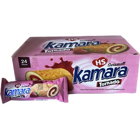 KAMARA TORNADO SWISSROLL TT. PISKÓTAROLÁD 40G VANÍLIA-EPER ÍZŰ KAMARA TORNADO SWISSROLL TT. PISKÓTAROLÁD 40G VANÍLIA-EPER ÍZŰ