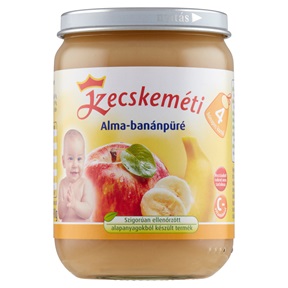 KECSKEMÉTI BÉBIÉTEL 190G 4HÓ ALMA-BANÁNPÜRÉ KECSKEMÉTI BÉBIÉTEL 190G 4HÓ ALMA-BANÁNPÜRÉ
