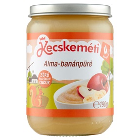 KECSKEMÉTI BÉBIÉTEL 190G 4HÓ ALMA-BANÁNPÜRÉ