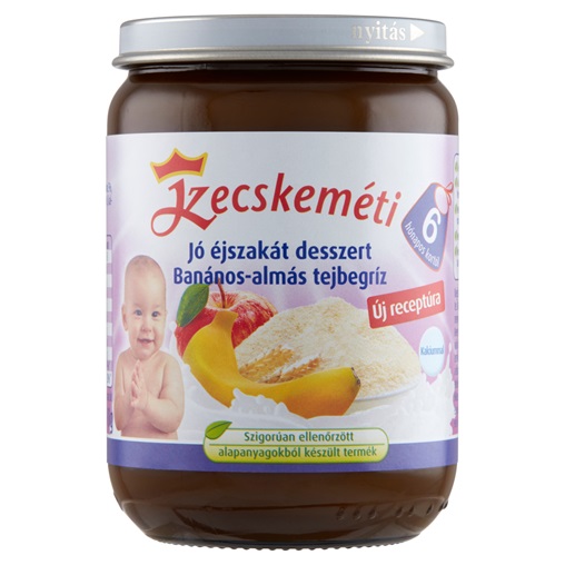 KECSKEMÉTI BÉBIÉTEL 190G 6HÓ BANÁNOS-ALMÁS TEJBEGRÍZ KECSKEMÉTI BÉBIÉTEL 190G 6HÓ BANÁNOS-ALMÁS TEJBEGRÍZ