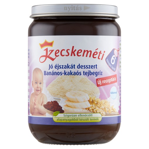 KECSKEMÉTI BÉBIÉTEL 190G 6HÓ BANÁNOS-KAKAÓS TEJBEGRÍZ KECSKEMÉTI BÉBIÉTEL 190G 6HÓ BANÁNOS-KAKAÓS TEJBEGRÍZ