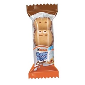 KINDER HAPPY HIPPO OSTYASZELET 20,7G CACAO T1X28 KINDER HAPPY HIPPO OSTYASZELET 20,7G CACAO T1X28