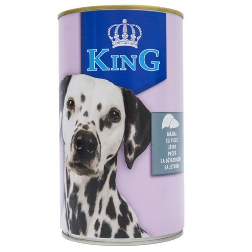 KING KUTYAKONZERV 1240G MÁJJAL