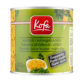 KOFA MORZSOLT CSEMEGEKUKORICA KONZERV 285G/340G/425ML