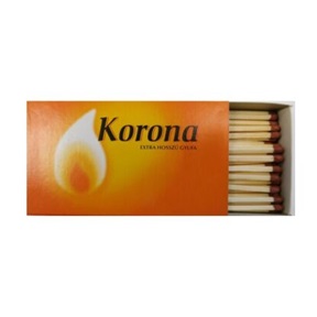 KORONA EXTRA HOSSZÚ BIZTONSÁGI GYUFA KORONA EXTRA HOSSZÚ BIZTONSÁGI GYUFA