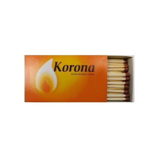 KORONA EXTRA HOSSZÚ BIZTONSÁGI GYUFA KORONA EXTRA HOSSZÚ BIZTONSÁGI GYUFA