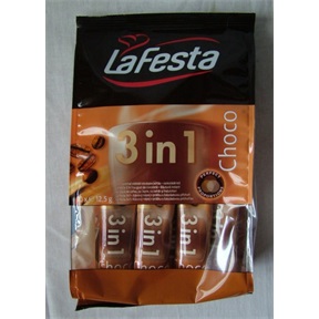 LA FESTA 3IN1 INSTANT KÁVÉ (10X12,5G) 125G CHOCO / CSOKOLÁDÉ ÍZŰ LA FESTA 3IN1 INSTANT KÁVÉ (10X12,5G) 125G CHOCO / CSOKOLÁDÉ ÍZŰ