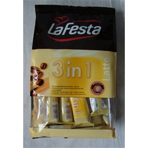 LA FESTA 3IN1 INSTANT KÁVÉ (10X12,5G) 125G LATTE / TEJES ÍZŰ LA FESTA 3IN1 INSTANT KÁVÉ (10X12,5G) 125G LATTE / TEJES ÍZŰ