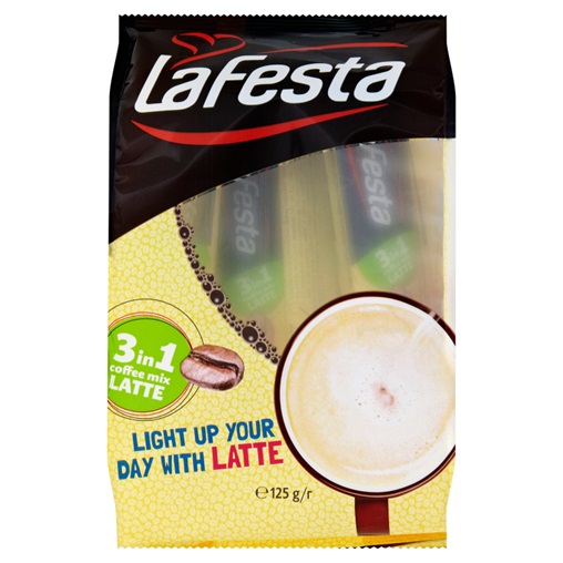 LA FESTA 3IN1 INSTANT KÁVÉ (10X12,5G) 125G LATTE / TEJES ÍZŰ LA FESTA 3IN1 INSTANT KÁVÉ (10X12,5G) 125G LATTE / TEJES ÍZŰ