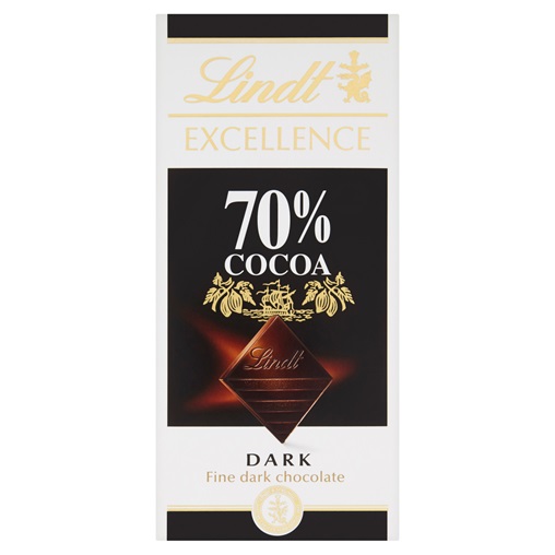 LINDT EXCELLENCE TÁBLÁS ÉTCSOKI 100G 70% COCOA