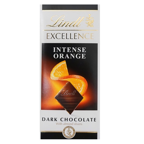 LINDT EXCELLENCE TÁBLÁS ÉTCSOKI 100G ORANGE