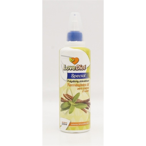 LOVE DIET SPECIAL FOLYÉKONY ÉDESÍTŐSZER 200ML TERMÉSZETES ÍZ! LOVE DIET SPECIAL FOLYÉKONY ÉDESÍTŐSZER 200ML TERMÉSZETES ÍZ!