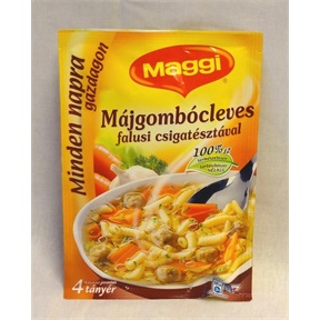 MAGGI LEVES 60G MÁJGOMBÓCLEVES FALUSI CSIGATÉSZTÁVAL MAGGI LEVES 60G MÁJGOMBÓCLEVES FALUSI CSIGATÉSZTÁVAL