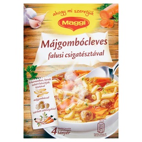 MAGGI LEVES 60G MÁJGOMBÓCLEVES FALUSI CSIGATÉSZTÁVAL MAGGI LEVES 60G MÁJGOMBÓCLEVES FALUSI CSIGATÉSZTÁVAL