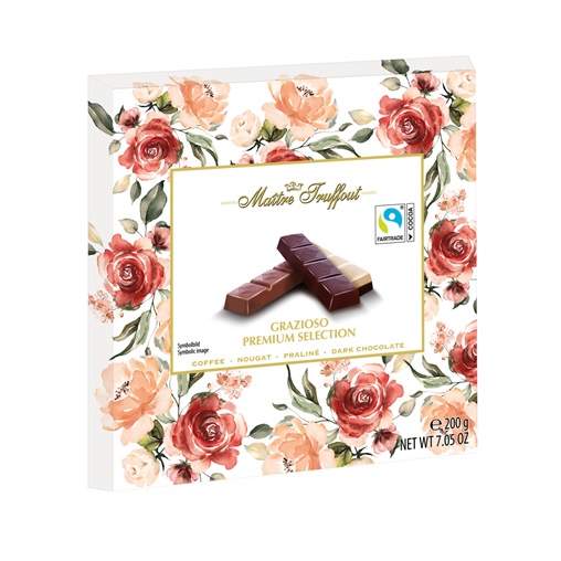 MAITRE TRUFFOUT GRAZIOSO PREMIUM SELECTION DESSZERT 200G CSOK.VÁL. MAITRE TRUFFOUT GRAZIOSO PREMIUM SELECTION DESSZERT 200G CSOK.VÁL.