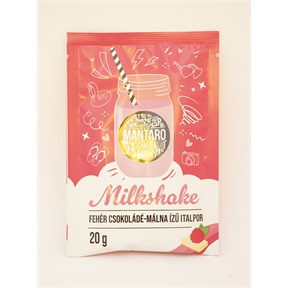 MANTARO MILKSHAKE ITALPOR 20G FEHÉR CSOKOLÁDÉ-MÁLNA ÍZŰ MANTARO MILKSHAKE ITALPOR 20G FEHÉR CSOKOLÁDÉ-MÁLNA ÍZŰ