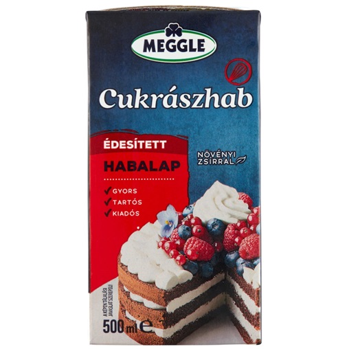 MEGGLE CUKRÁSZHAB 500ML ÉDESÍTETT HABALAP MEGGLE CUKRÁSZHAB 500ML ÉDESÍTETT HABALAP