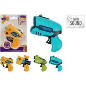 MINI PISZTOLY 10CM HANG+FÉNY S30002150