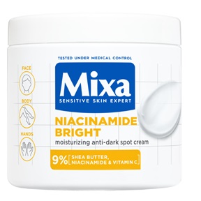 MIXA TESTÁPOLÓ TÉG. 400ML NIACINAMIDE BRIGHT / NAGYON SZÁRAZ BŐRRE MIXA TESTÁPOLÓ TÉG. 400ML NIACINAMIDE BRIGHT / NAGYON SZÁRAZ BŐRRE