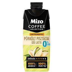 MIZO UHT COFFEE SELECTION KÁVÉS TEJ 250ML LAKTÓZMENTES 0% HOZZÁADOTT CUKOR PÖRKÖLT PISZTÁCIA ÍZŰ LATTE MIZO UHT COFFEE SELECTION KÁVÉS TEJ 250ML LAKTÓZMENTES 0% HOZZÁADOTT CUKOR PÖRKÖLT PISZTÁCIA ÍZŰ LATTE