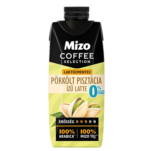 MIZO UHT COFFEE SELECTION KÁVÉS TEJ 250ML LAKTÓZMENTES 0% HOZZÁADOTT CUKOR PÖRKÖLT PISZTÁCIA ÍZŰ LATTE MIZO UHT COFFEE SELECTION KÁVÉS TEJ 250ML LAKTÓZMENTES 0% HOZZÁADOTT CUKOR PÖRKÖLT PISZTÁCIA ÍZŰ LATTE