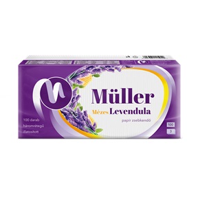 MÜLLER PAPÍRZSEBKENDŐ 3RTG 100DB MÉZES LEVENDULA MÜLLER PAPÍRZSEBKENDŐ 3RTG 100DB MÉZES LEVENDULA
