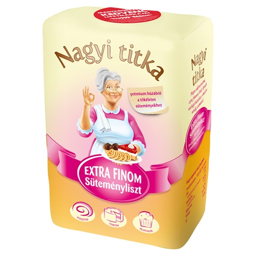 NAGYI TITKA EXTRA FINOM SÜTEMÉNYLISZT 1KG NAGYI TITKA EXTRA FINOM SÜTEMÉNYLISZT 1KG