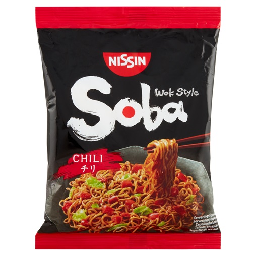 NISSIN SOBA WOK STYLE INSTANT TÉSZTA 111G CHILI ÍZŰ SZÓSSZAL NISSIN SOBA WOK STYLE INSTANT TÉSZTA 111G CHILI ÍZŰ SZÓSSZAL