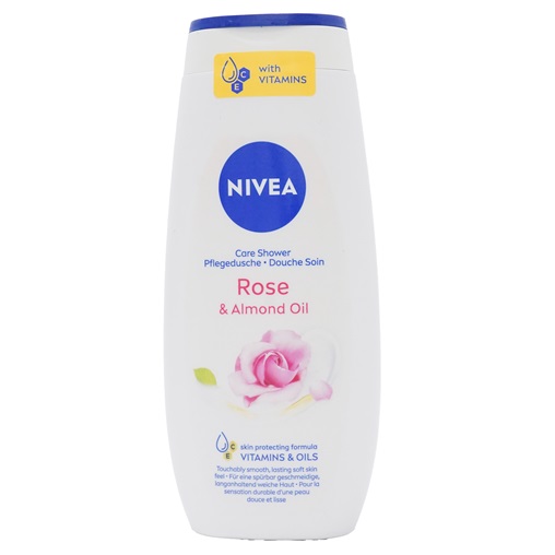 NIVEA TUSFÜRDŐ 250ML NŐI ROSE&ALMOND OIL / RÓZSA&MANDULA