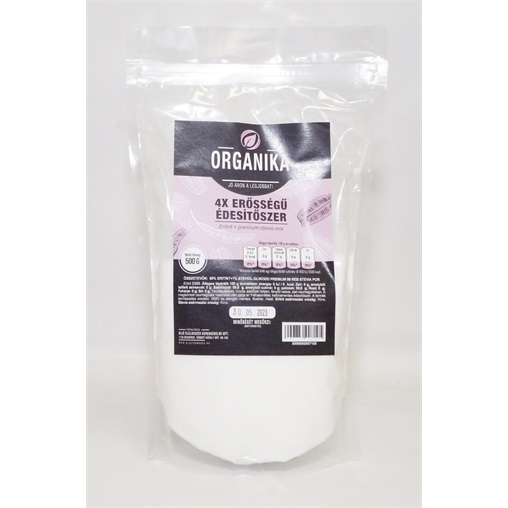 ORGANIKA 4X ERŐSSÉGŰ ÉDESÍTŐSZER 500G ORGANIKA 4X ERŐSSÉGŰ ÉDESÍTŐSZER 500G