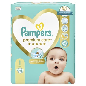 PAMPERS PELENKA PREMIUM CARE 72DB 2-5KG 1 PAMPERS PELENKA PREMIUM CARE 72DB 2-5KG 1