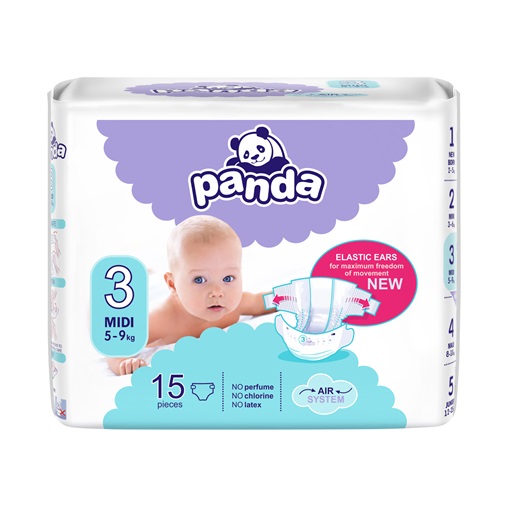 PANDA PELENKA 15DB 5-9KG MIDI 3 PANDA PELENKA 15DB 5-9KG MIDI 3