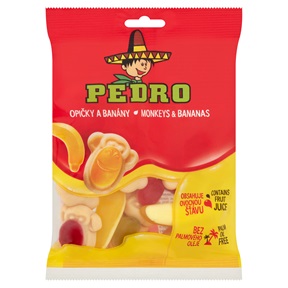 PEDRO GUMICUKOR 80G MONKEYS&BANANAS / MAJOM&BANÁN PEDRO GUMICUKOR 80G MONKEYS&BANANAS / MAJOM&BANÁN