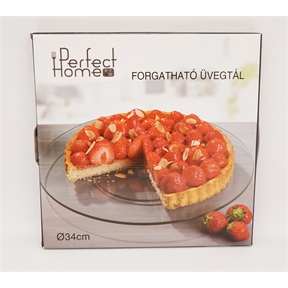 PERFECT HOME TORTATÁL ÜVEG FORGATHATÓ 34CM 28376 PERFECT HOME TORTATÁL ÜVEG FORGATHATÓ 34CM 28376