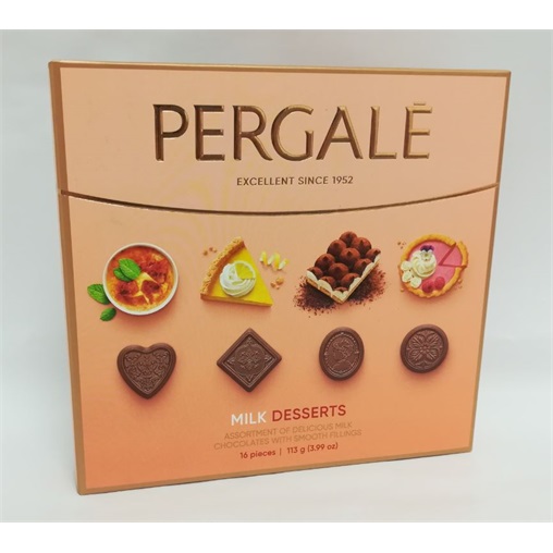 PERGALÉ MILK GOURMET DESSZERT 113G TEJCSOKI VÁLOGATÁS