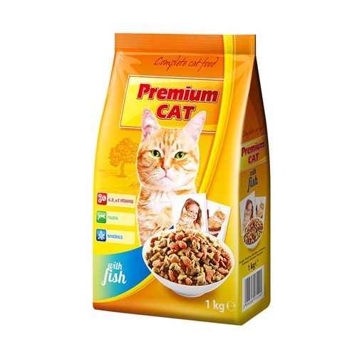 PREMIUM CAT SZÁRAZ MACSKAELEDEL 1KG HAL